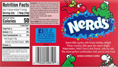 NERDS Frosty Holiday Green and Red Candies Theater Box - 5 Oz - Image 7