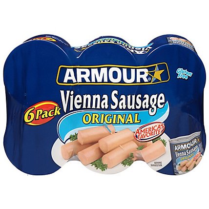 Armour Star Original Flavor Canned Vienna Sausage - 6-4.6 Oz - Image 2