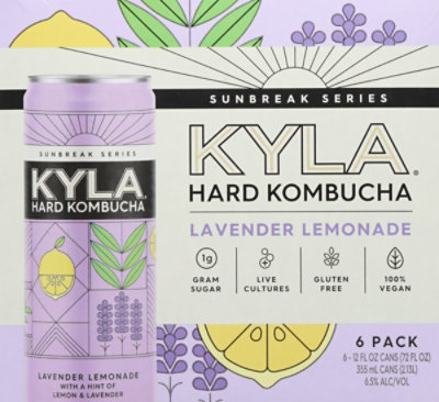 Kyla Hard Sunbreak Lavender Lemonade In Cans - 6-12 Fl. Oz. - Image 6