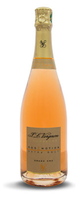 JL Vergnon Rosemotion Grand Cru Extra Brut Rose NV Champagne - 750 Ml - Image 1