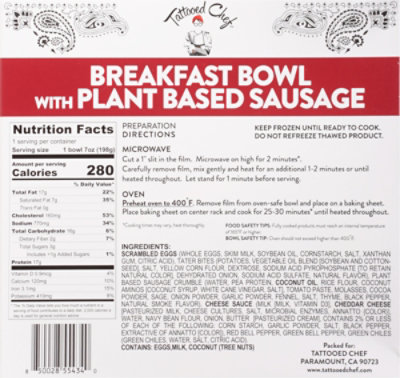 Tattooed Chef Breakfast Bowl Sausage - 7 OZ - Image 6