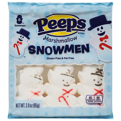 Peeps 6ct Marshmallow Snowmen - 3 OZ - Image 1