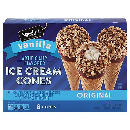 Signature Select Ice Cream Cones Vanilla Original - 8 CT - Image 3