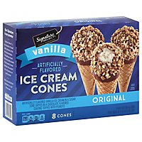Signature Select Ice Cream Cones Vanilla Original - 8 CT - Image 2