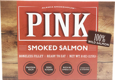 Alaska Smokehouse Smoked Pink Salmon - 8 Oz - Image 1