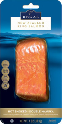 Regal Hot Smoked Salmon Double Manuka - 4 OZ