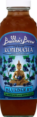 Buddhas Brew Beverage Kombucha Blueberry - 16 FZ - Image 2