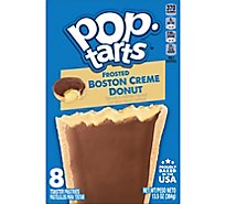 Kellogg's Pop-Tarts Frosted Boston Creme Donut Toaster Pastries 8 Count - 13.5 Oz