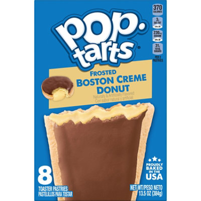 Kellogg's Pop-Tarts Frosted Boston Creme Donut Toaster Pastries 8 Count - 13.5 Oz