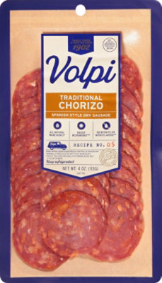 Volpi Chorizo Salame Sliced - 4 OZ - Image 2