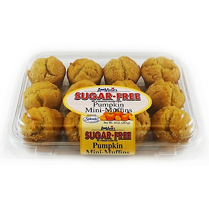 Sugar Free Pumpkin Mini Muffins - 10 Oz - Image 1
