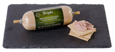 Freybe Braunschweiger Liver Sausage - 4.4 oz. - Image 1