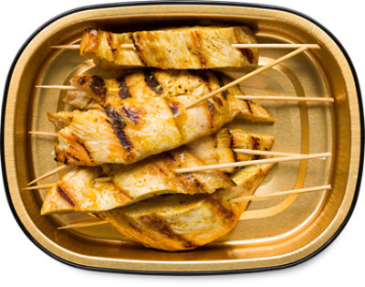 ReadyMeals Thai Lemongrass Chicken Skewers 6 Count - EA
