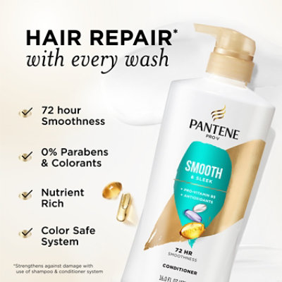 Pantene Pro-V Smooth & Sleek Conditioner - 16 Oz - Image 2