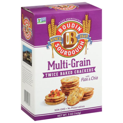 Boudin Multigrain Sourdough Crackers 5 Oz Haggen