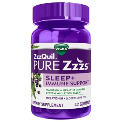 Vicks Pure Zzzs Immunity Gummies - 42 CT