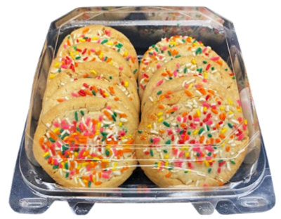 Sugar Cookies W/sprinkles Jumbo 10 Count - EA - Image 1