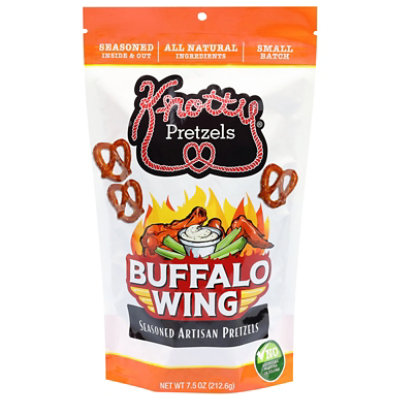 Knotty Pretzels Hot Wings - 8 OZ - Image 1