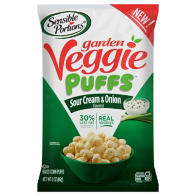 Sensible Portions Sour Cream Garden Veggie Puffs - 3 Oz - Image 3