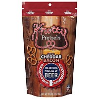 Knotty Pretzels Bacon Cheddar - 8 OZ - Image 1