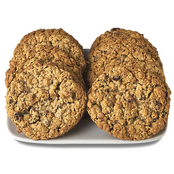 Cranberry Oatmeal Jumbo Cookies 10 Count - EA