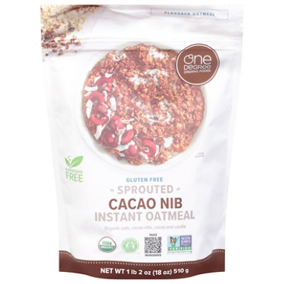 One Degree Oatmeal Sprouted Cacao Nib - 18 OZ - Image 3