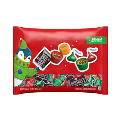 HERSHEY'S REESE'S and ROLO Assorted Chocolate Flavored Christmas Candy - 19.44 Oz