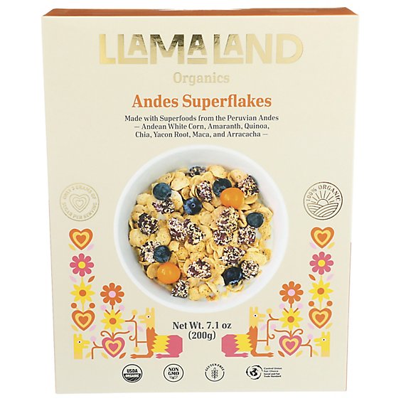 Llamaland Organics Cereal Andes Sprflks - 7.1 OZ