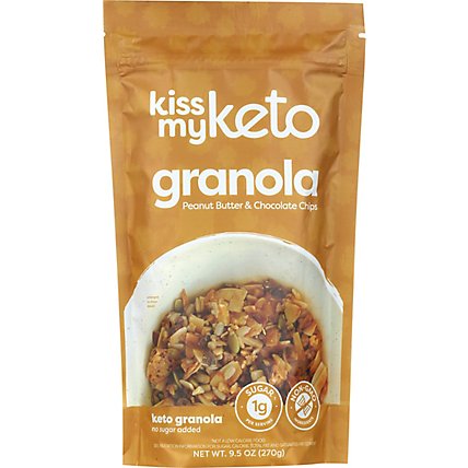 Kiss My Keto Granola Pnt Btr Choc Chip - 9.5 OZ - Image 2