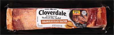 Cloverdale Bacon Applewood Smoked Brown Sugar Cured - 16 OZ - Image 2