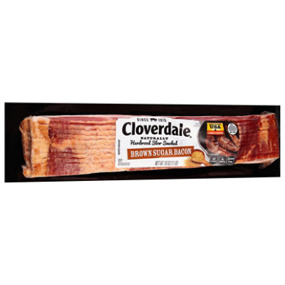 Cloverdale Bacon Applewood Smoked Brown Sugar Cured - 16 OZ - Image 1