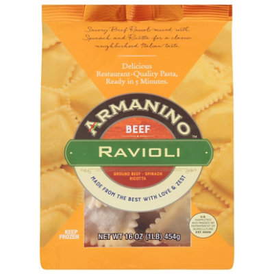 Armanino Beef Ravioli - 1 LB