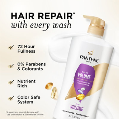 Pantene Base Hair Conditioner Fine/volume Rinse Off - 25.1 FZ - Image 2