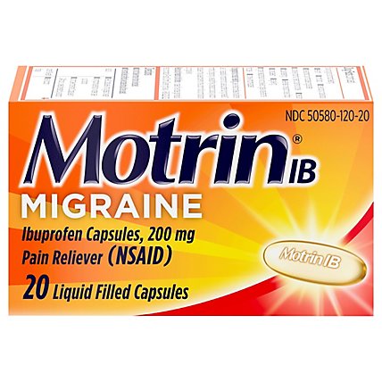 Motrin Ib Migraine Liq Caps - 20 CT - Image 2