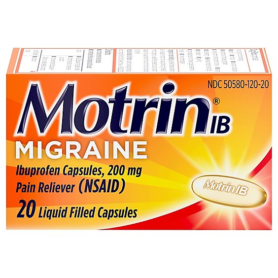 Motrin Ib Migraine Liq Caps - 20 CT