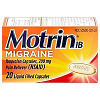 Motrin Ib Migraine Liq Caps - 20 CT - Image 1