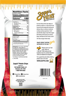 Zapps Spicy Cajun Crawtator Thinz Chip - 8 OZ - Image 6