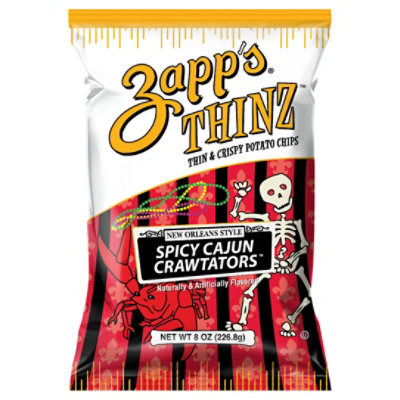 Zapps Spicy Cajun Crawtator Thinz Chip - 8 OZ - randalls