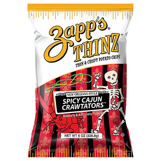 Zapps Spicy Cajun Crawtator Thinz Chip - 8 OZ