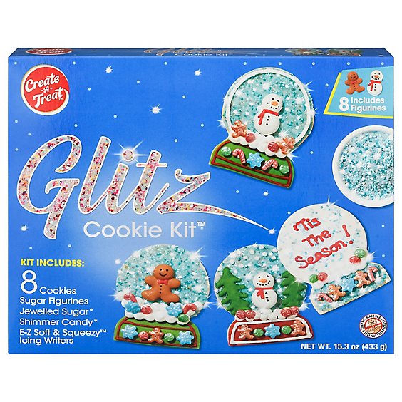 Cat Glitz Snow Globe Cookie Kit - 15.28 OZ