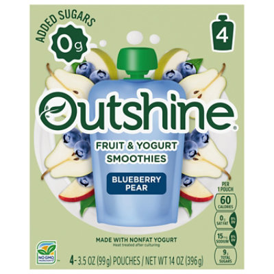 Outshine Blueberry Smoothie Pouches - 4-3.5 OZ - Image 2