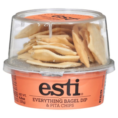 Esti Foods Everything Bagel Dip & Pita Chips - 4.6 OZ - Image 2