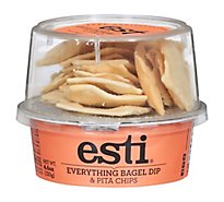 Esti Foods Everything Bagel Dip & Pita Chips - 4.6 OZ