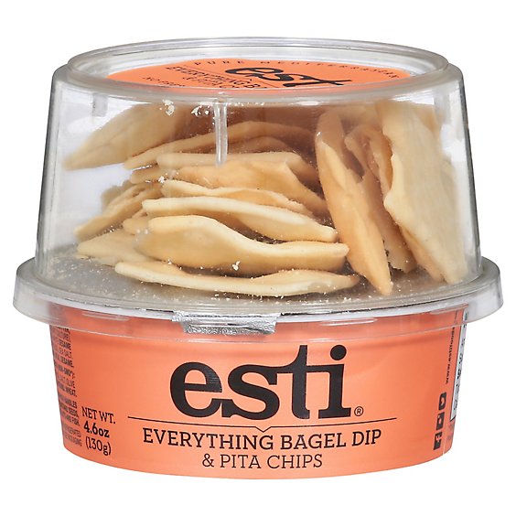 Esti Foods Everything Bagel Dip & Pita Chips - 4.6 OZ