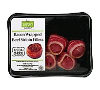 Savory Table Choice Bacon Wrapped Sirloin Fillets - 12 Oz