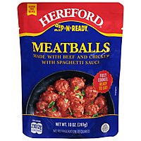 Hereford Meatballs With Spaghetti Sauce - 10 Oz - Image 3
