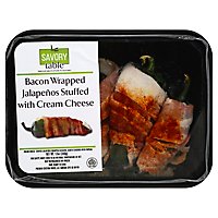 Savory Table Bacon Wrapped Jalapenos Stuffed With Cream Cheese - 12 Oz - Image 1