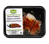 Savory Table Bacon Wrapped Jalapenos Stuffed With Cream Cheese - 12 Oz