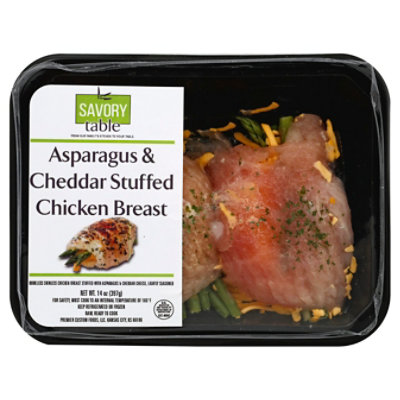 Savory Table Asparagus & Cheddar Cheese Stuffed Chicken Breast - 12 Oz ...