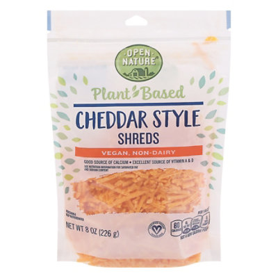 Open Nature Plant Based Cheddar Shred - 8 OZ